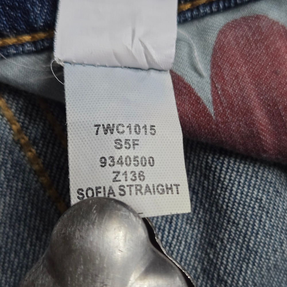 Lucky Brand Sofia Straight Jeans Womens 6/28 *measures 30 Blue NWT Ankle 7WC1015 - Picture 4 of 14